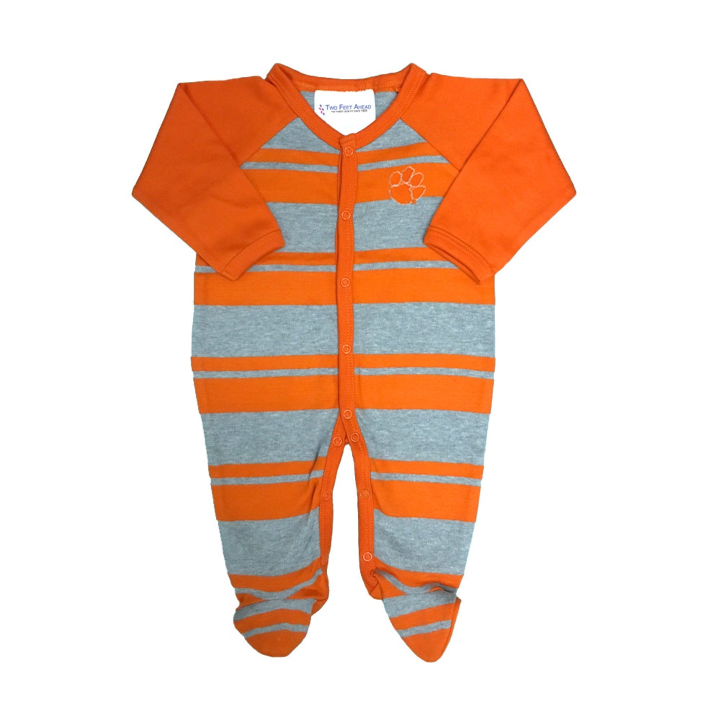 Clemson Rugby Footed Onesie - Boys