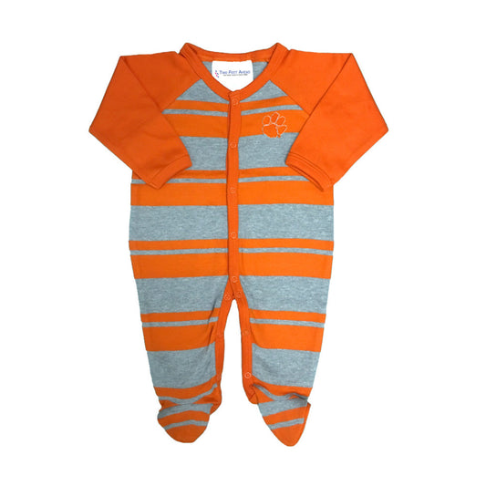 Clemson Rugby Footed Onesie - Boys