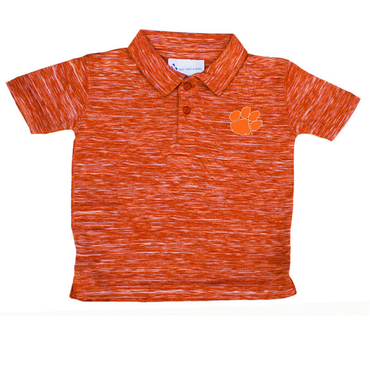 Clemson Spacedye Golf Shirt - Boys