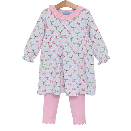 Trotter Street Kids Berries and Bows Pants Set