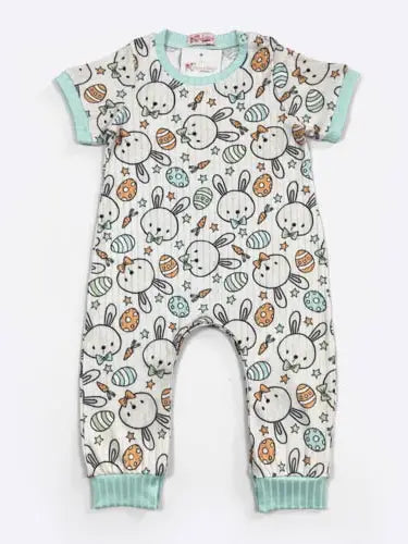 Bowtie Boy Bunny Romper - Easter