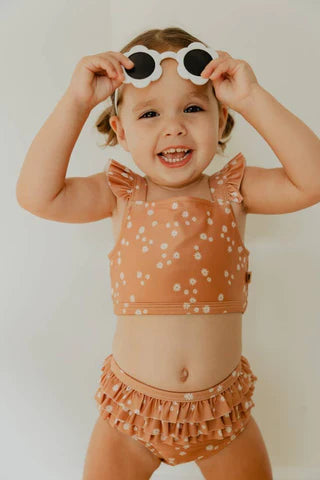 Baby Sprouts Butterscotch Daisy Swimsuit