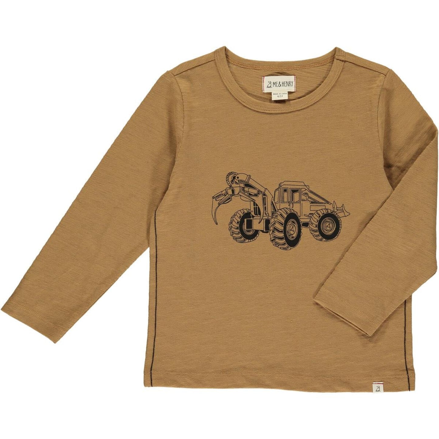 Me + Henry Cherokee Raglan Printed Tee - Tan Construction