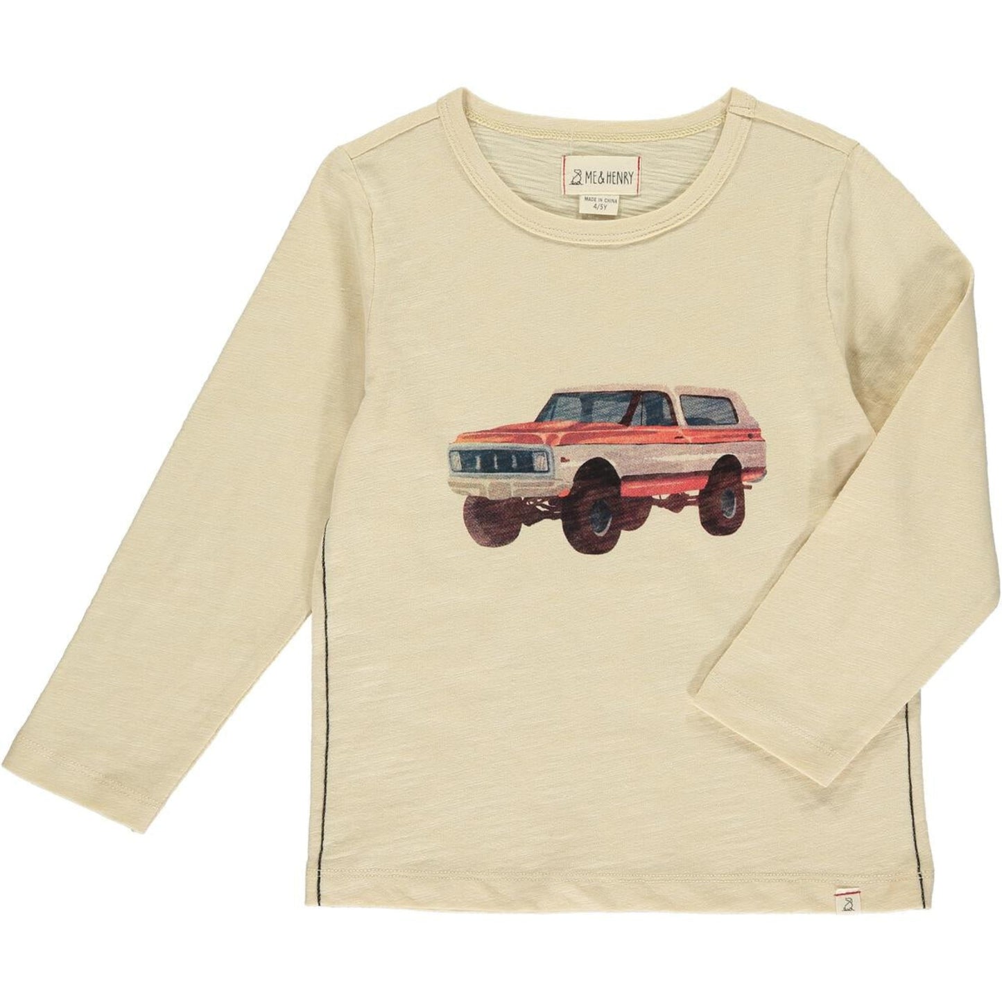 Me + Henry Cherokee Raglan Printed Tee - Beige Bronco