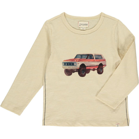 Me + Henry Cherokee Raglan Printed Tee - Beige Bronco