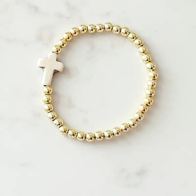 Children 6 Inch Gold Or Silver Cross ID Bracelets For Boys And Girls –  Loveivy.com