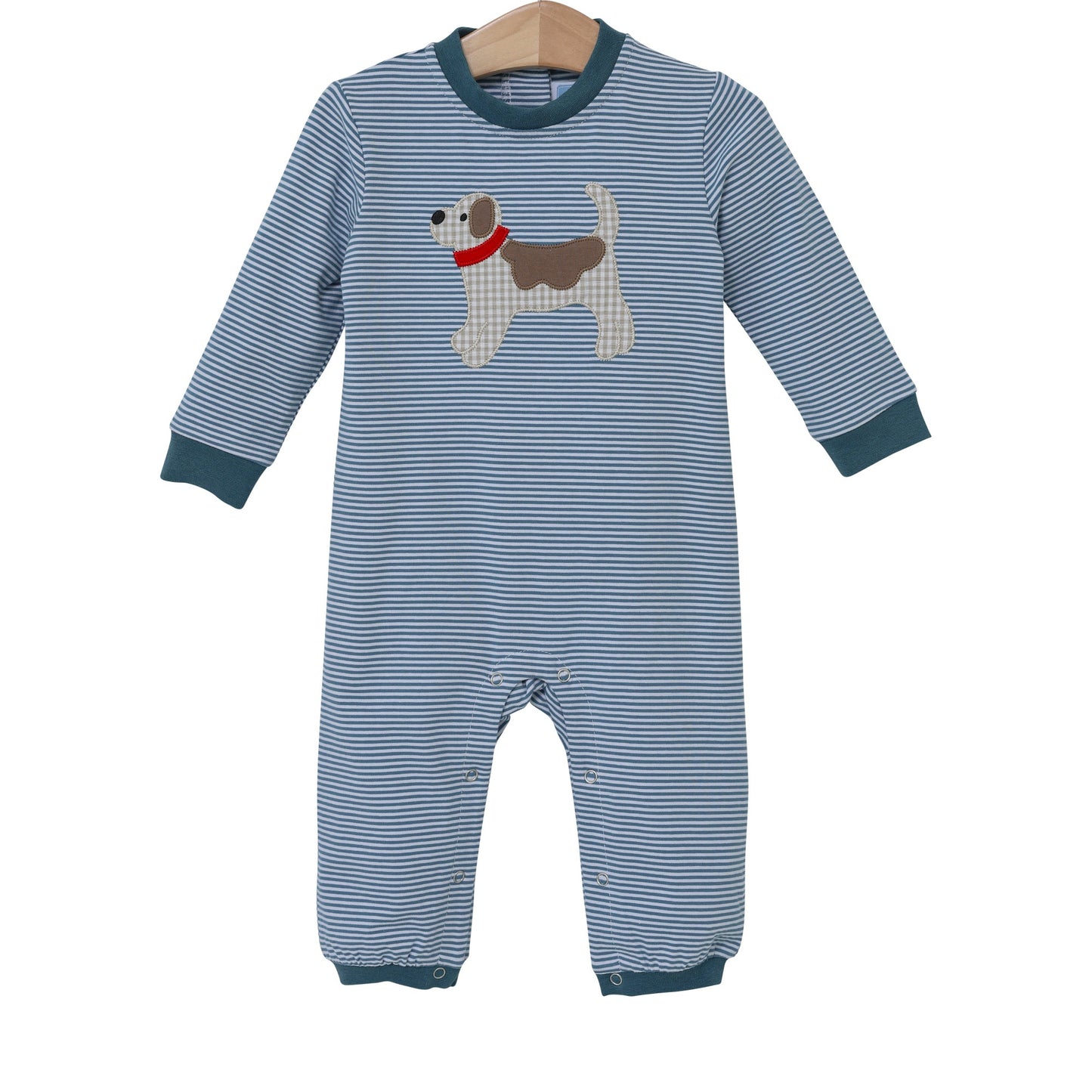 Trotter Street Kids Dog Applique Romper