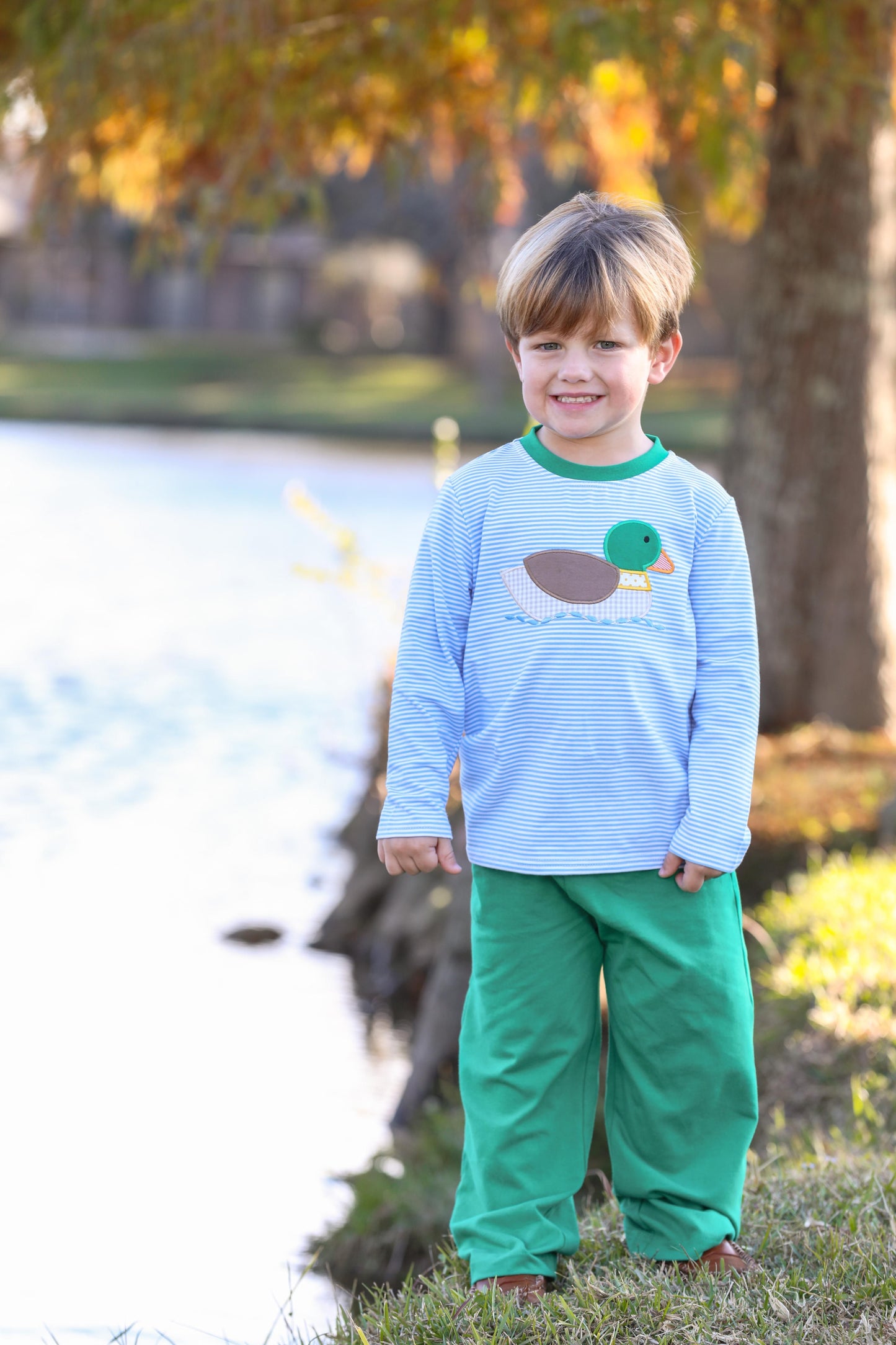 Trotter Street Kids Duck Applique Shirt