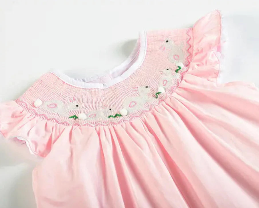 Lil Cactus Light Pink Easter Bunny Playsuit