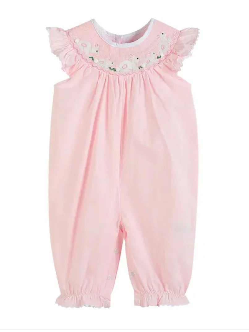 Lil Cactus Light Pink Easter Bunny Playsuit