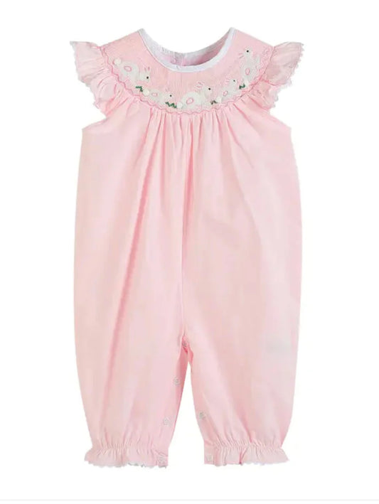 Lil Cactus Light Pink Easter Bunny Playsuit