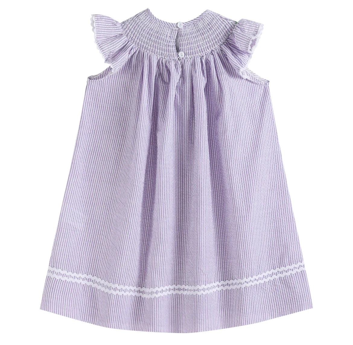 Lil Cactus Light Purple Seersucker Easter Bunny Dress