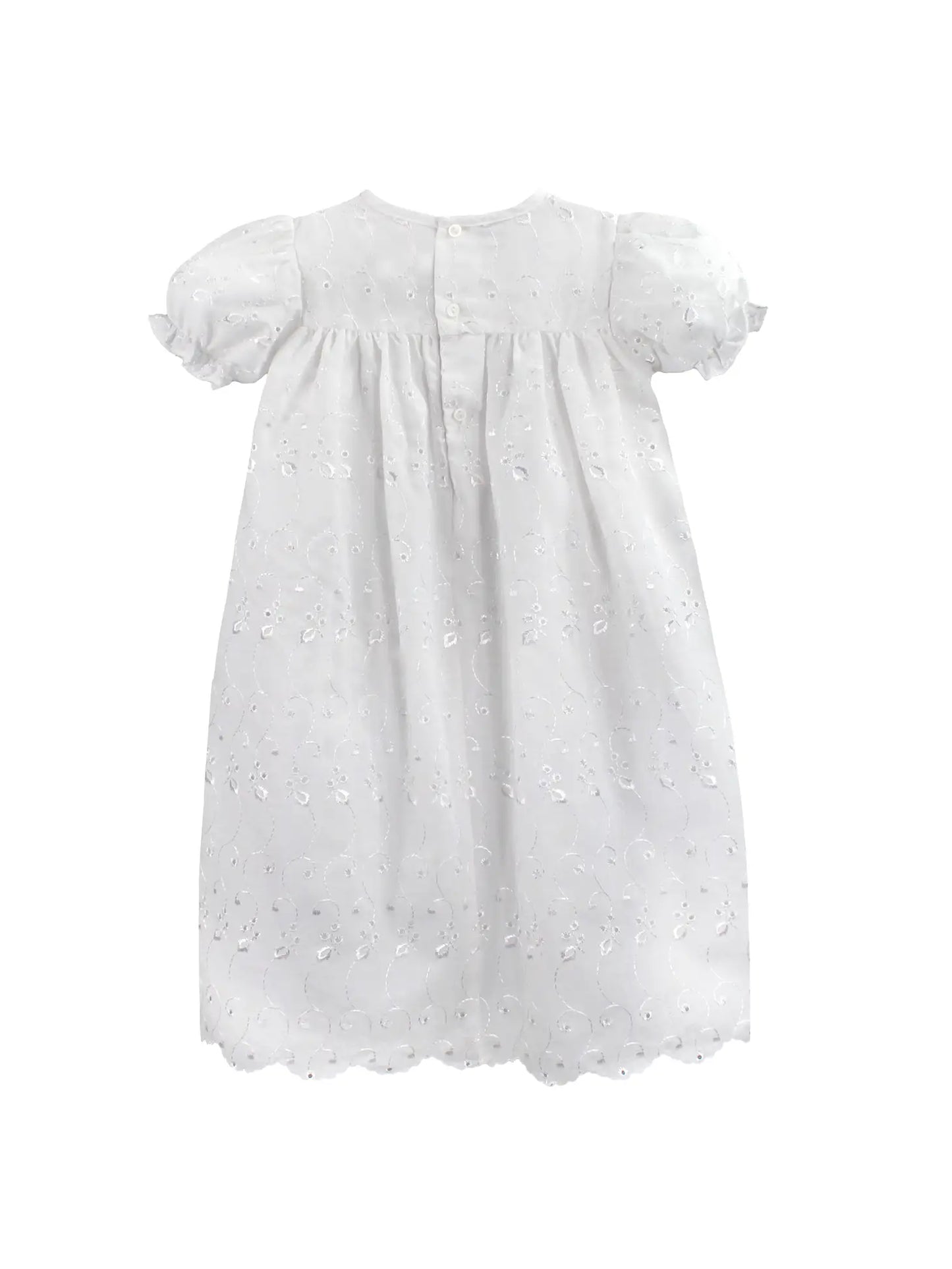 Eyelet Lace Christening Gown