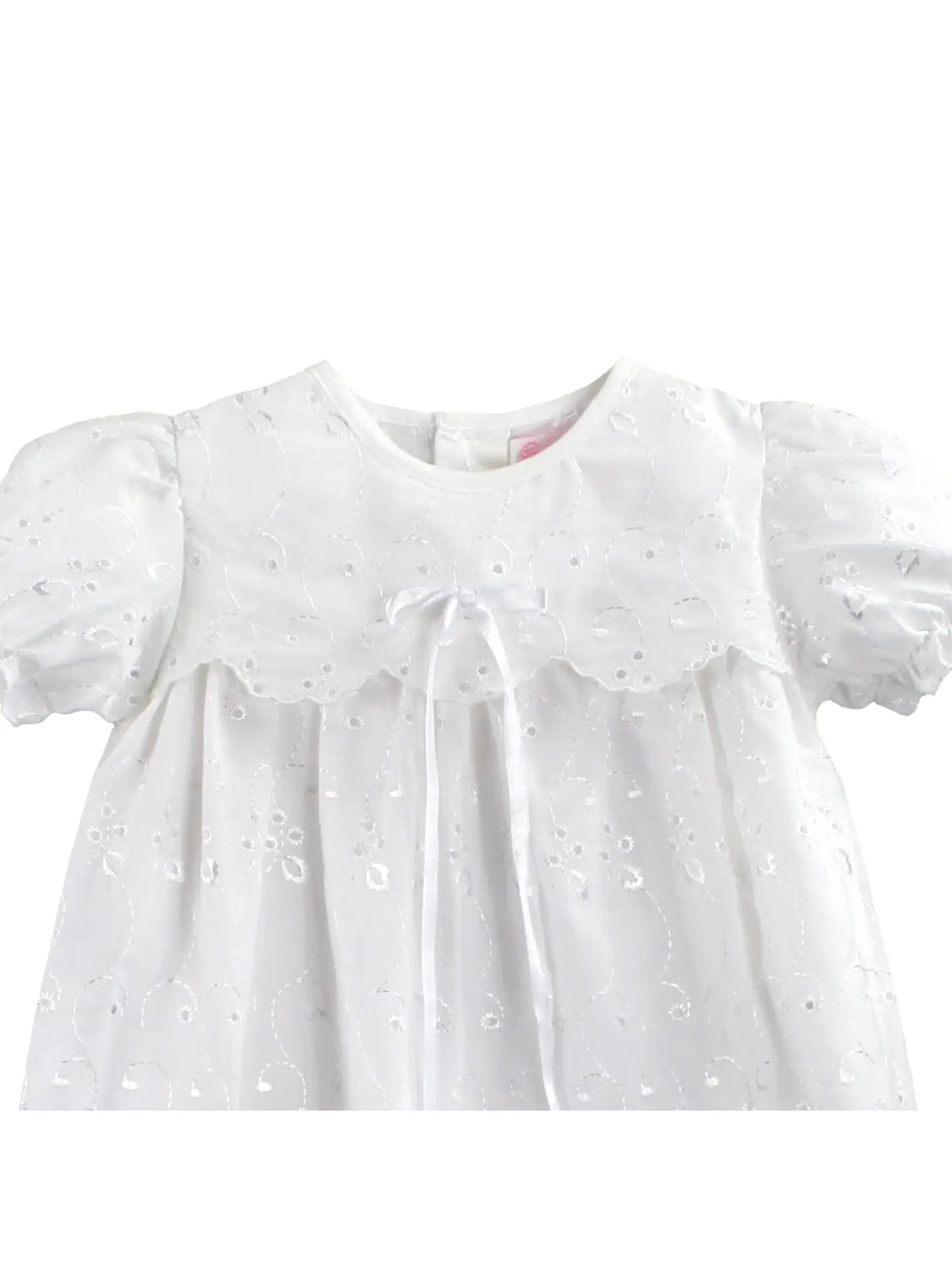 Eyelet Lace Christening Gown