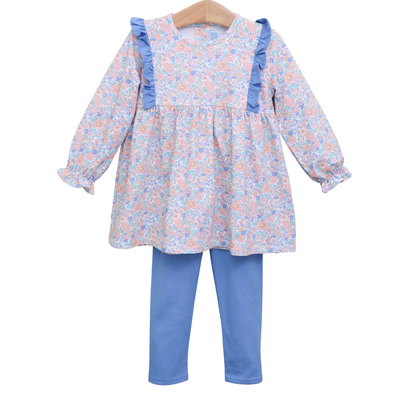 Trotter Street Kids Frankie Floral Ruffle Pants Set