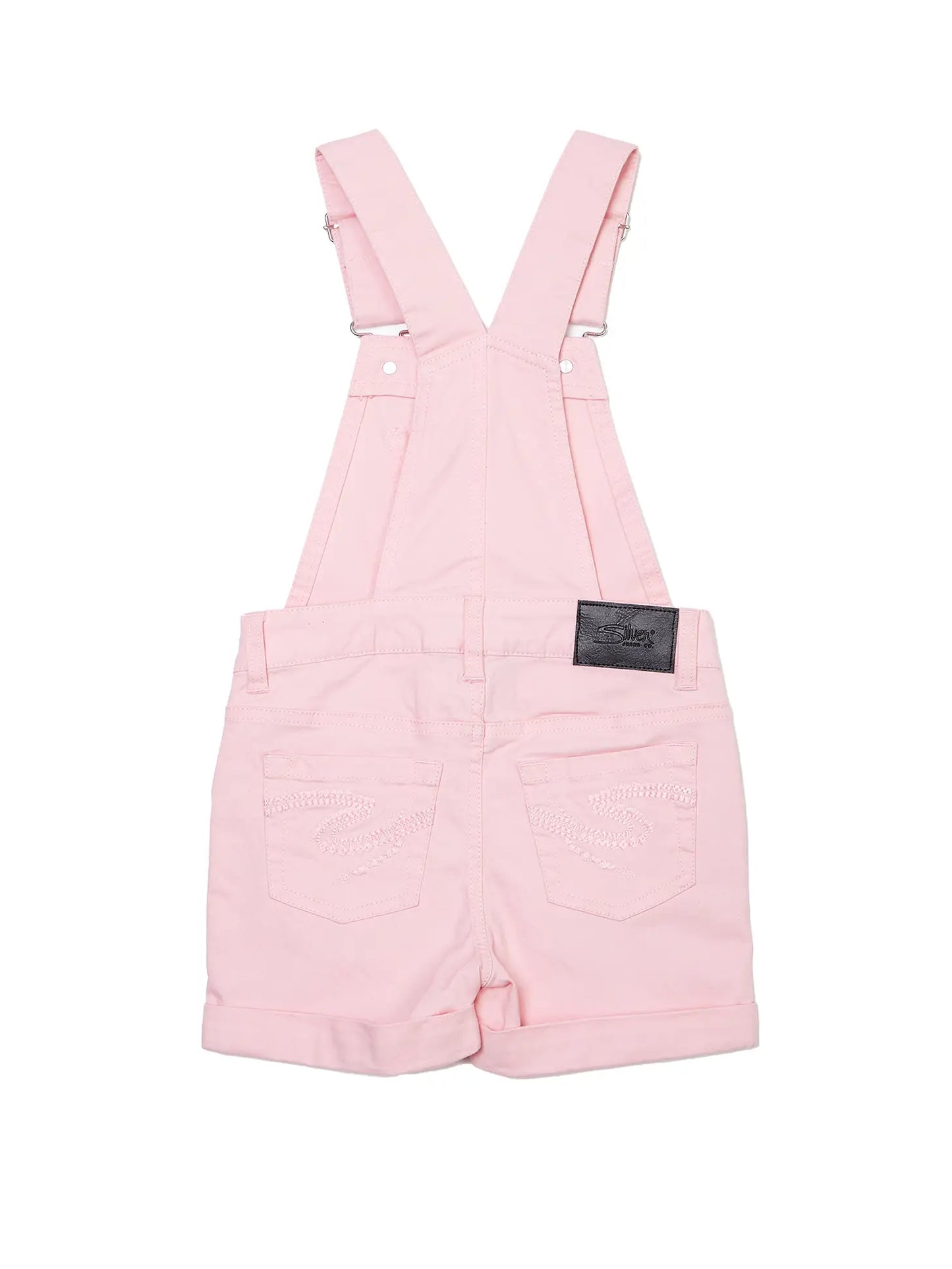 Girl's Shortalls with Rolled Hem