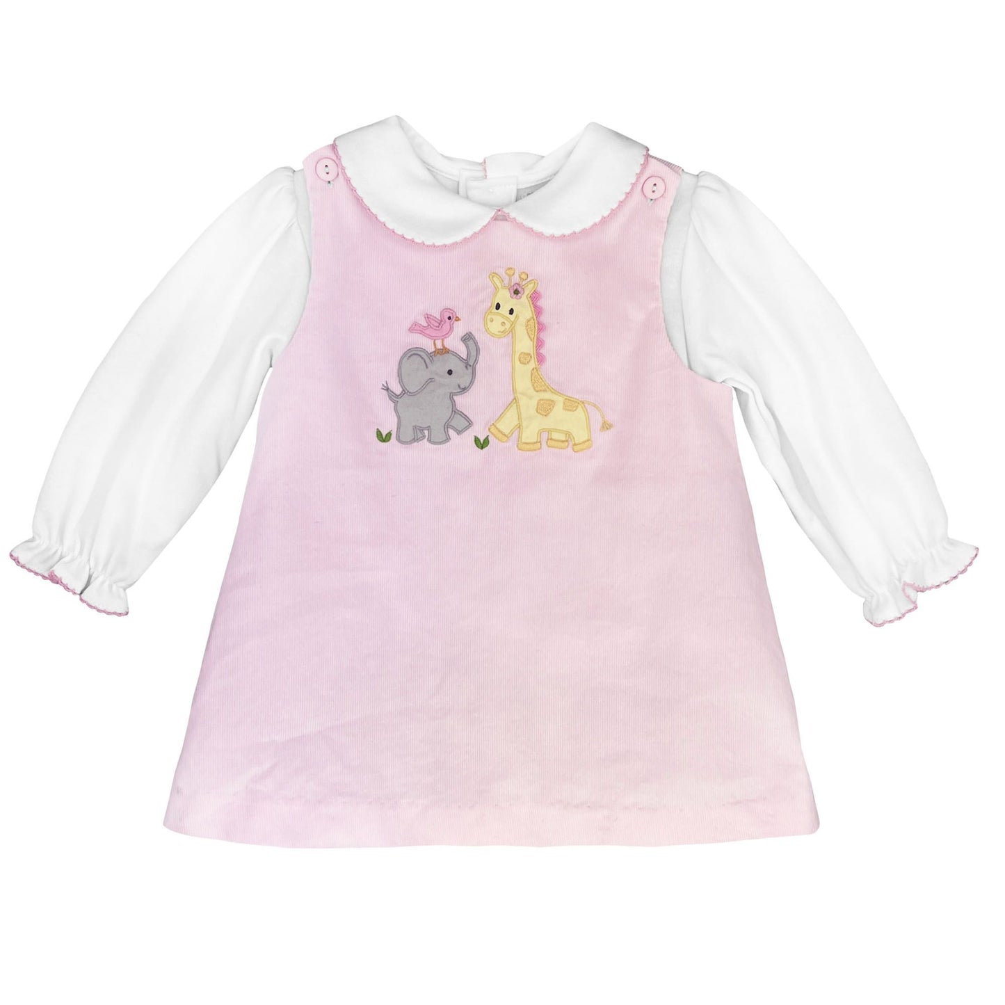 Petit Ami Pink Dress - Elephant & Giraffe