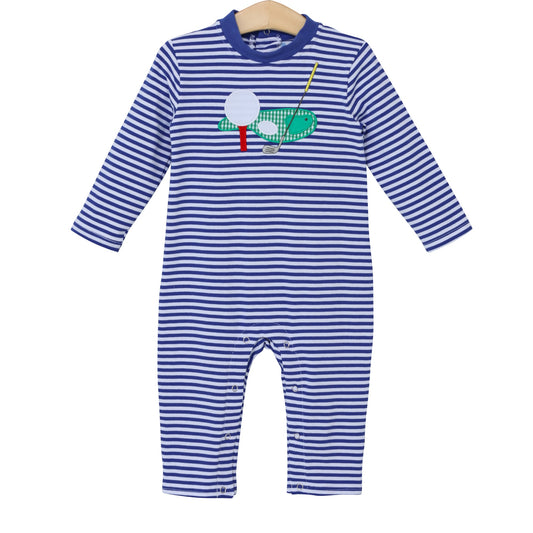 Trotter Street Kids Golf Applique Romper