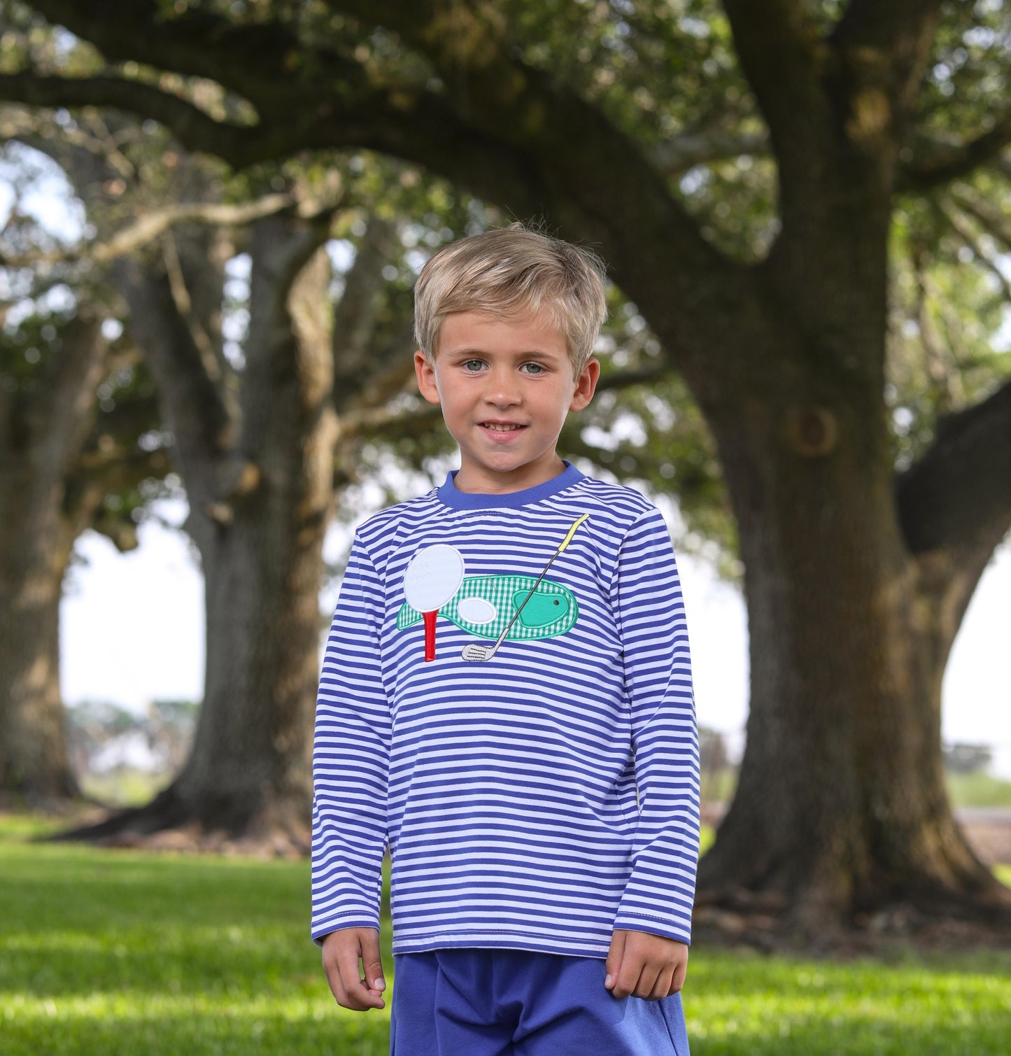 Trotter Street Kids Golf Applique Shirt