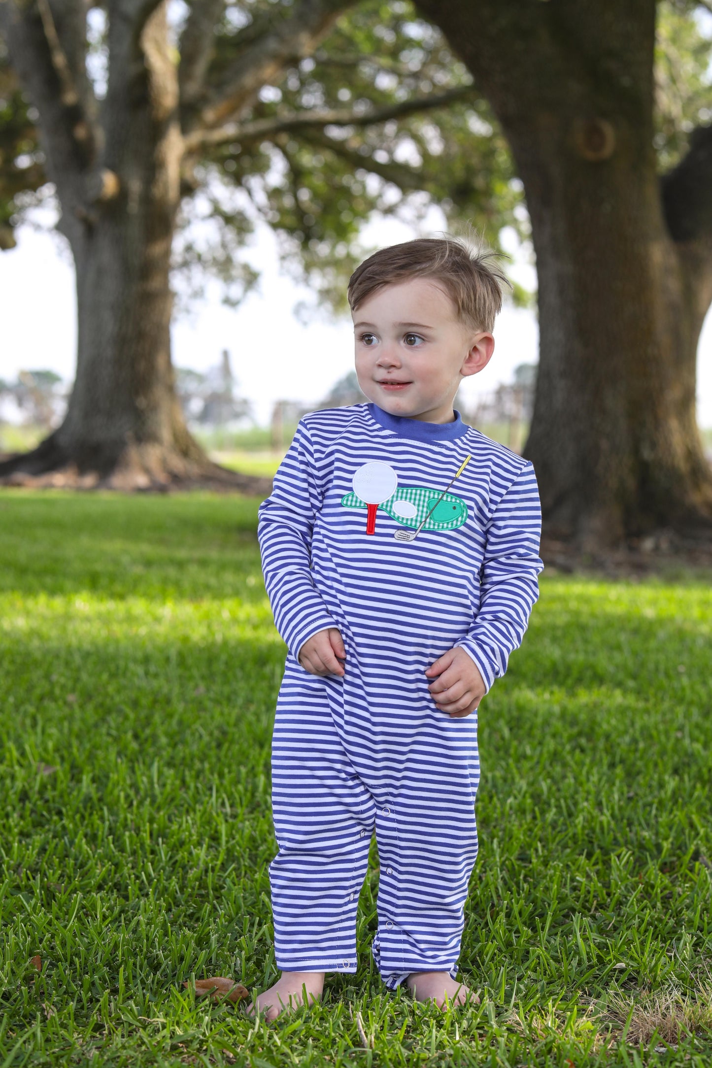 Trotter Street Kids Golf Applique Romper