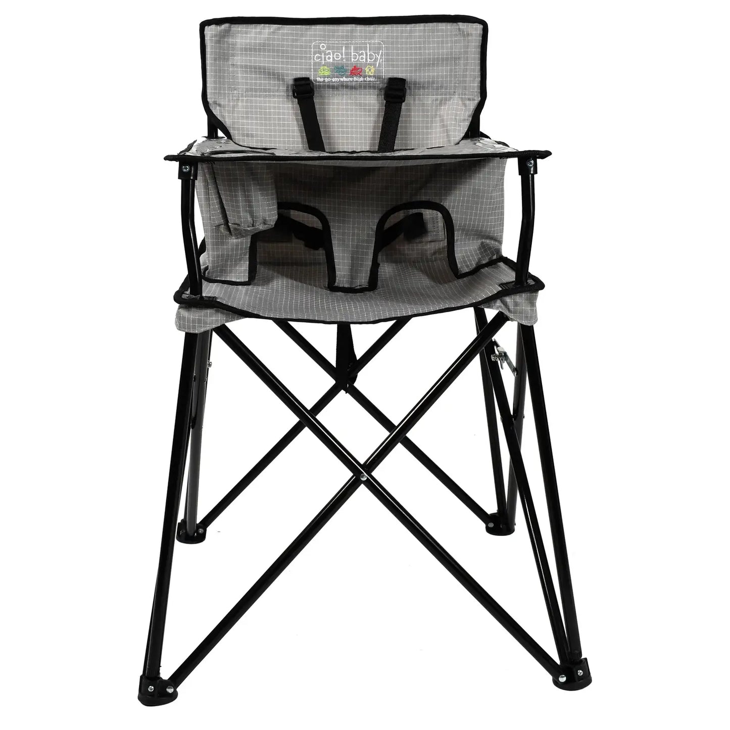 Baby Grey Check Highchair