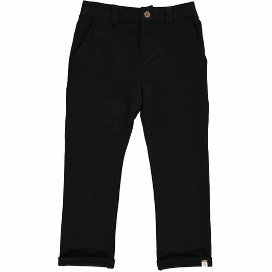 Me + Henry Jonathan Jersey Pants w/ adjustable waist - Black