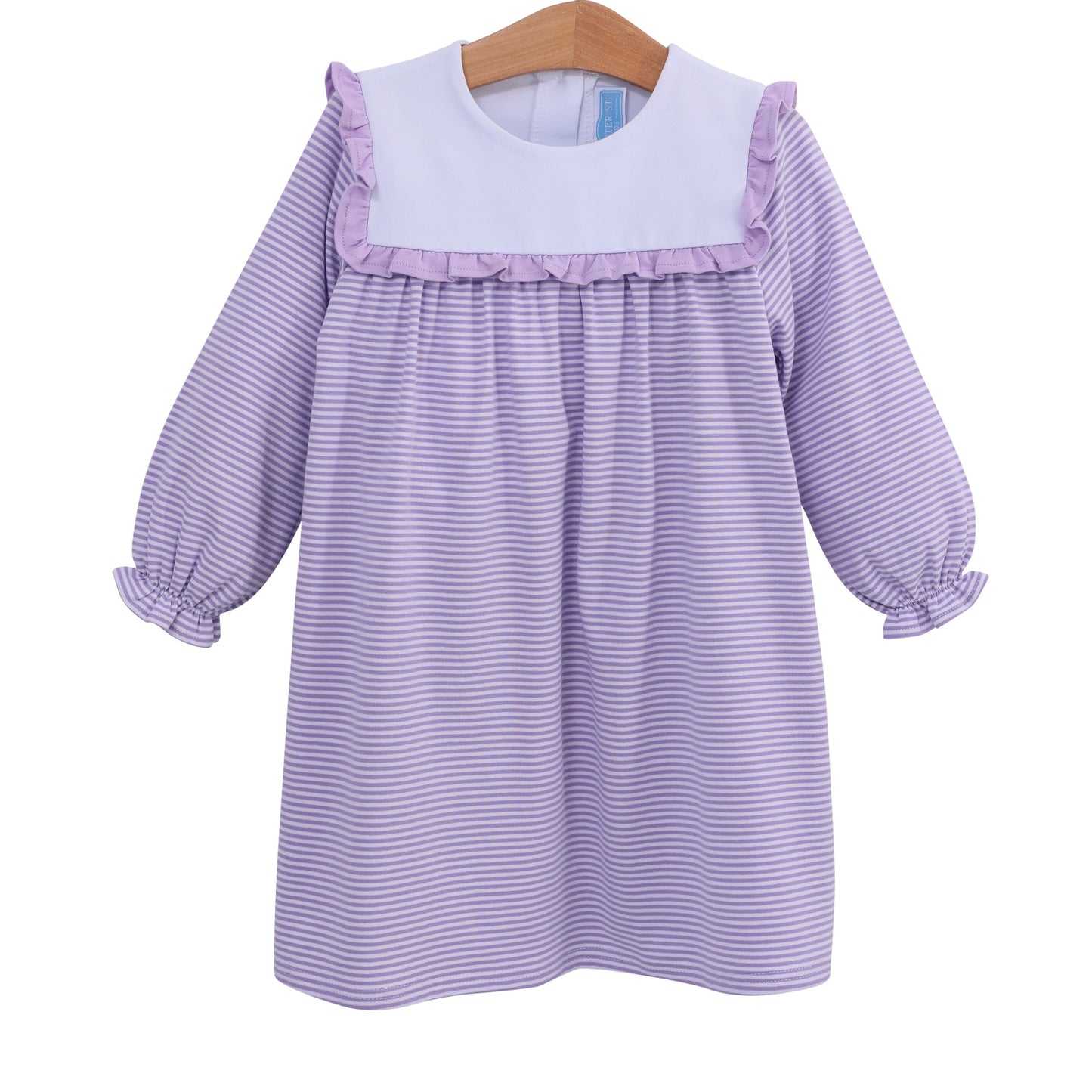 Trotter Street Kids Marie Dress Lavender Stripe