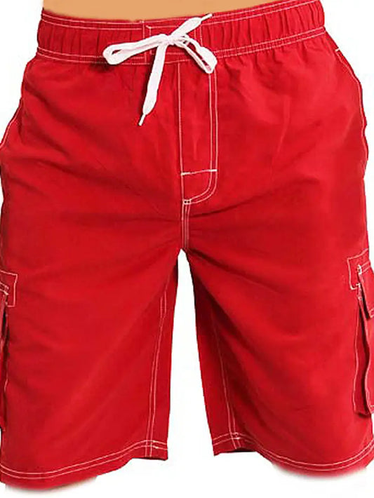 Toddler Boys Swim Trunks Board Short Bathing Suit - Red