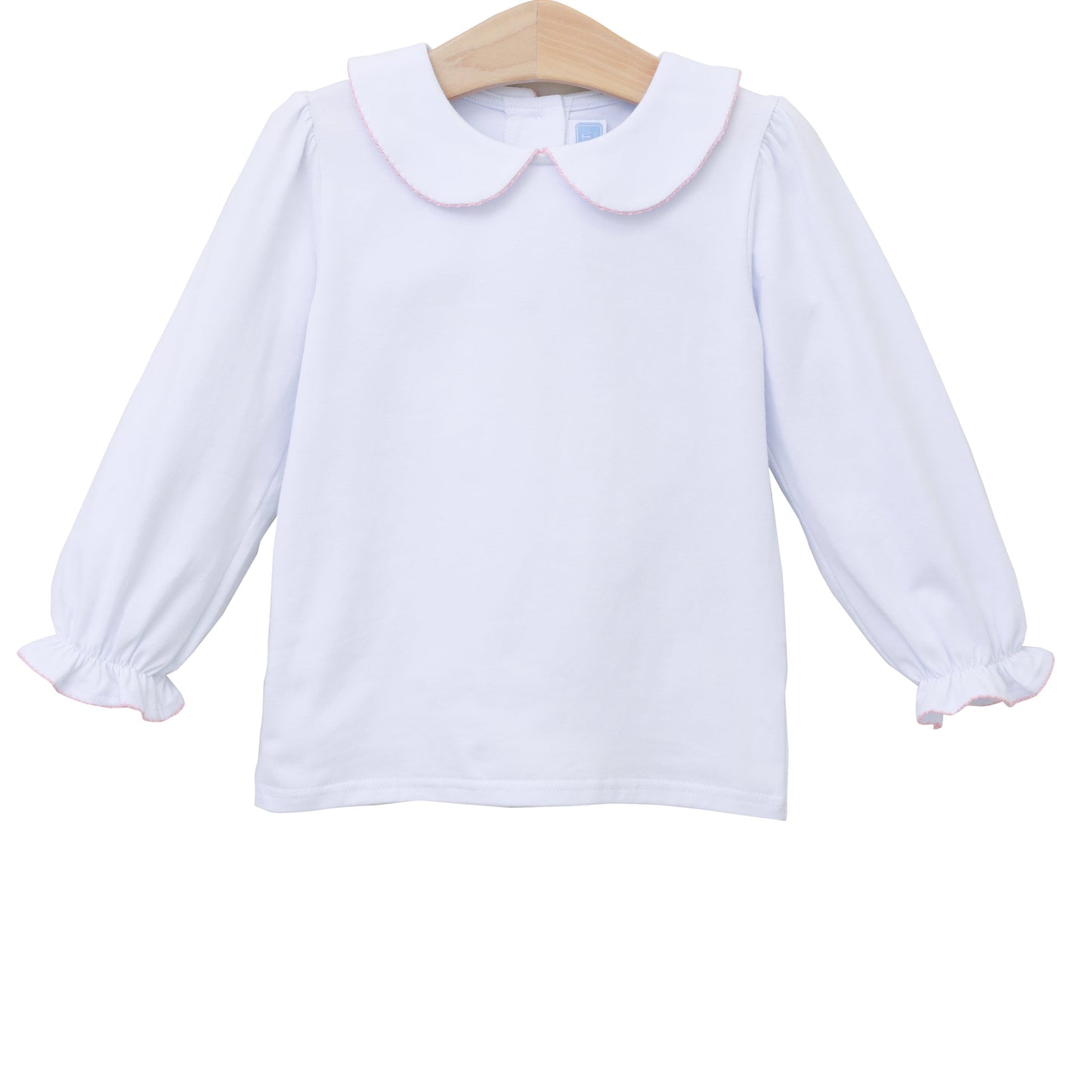 Trotter Street Kids Peter Pan Collar Shirt - Light Pink