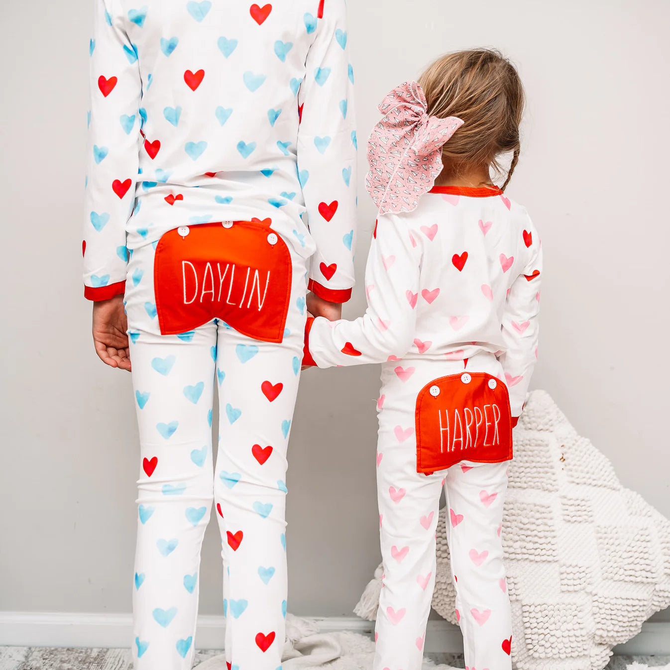 Sugar Bee Clothing Pink Hearts - Buttflap Pajamas