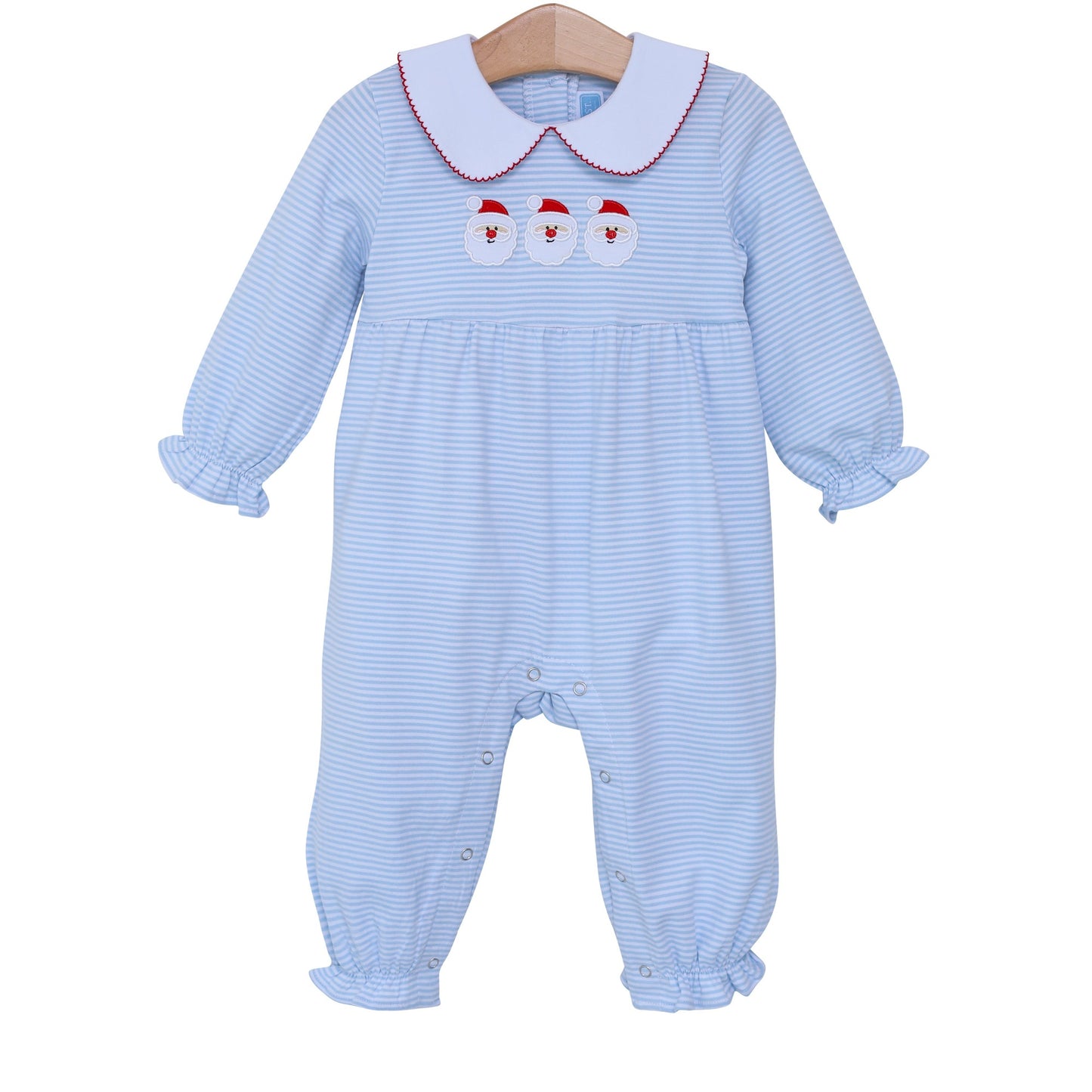 Trotter Street Kids Santa Applique Girls Romper