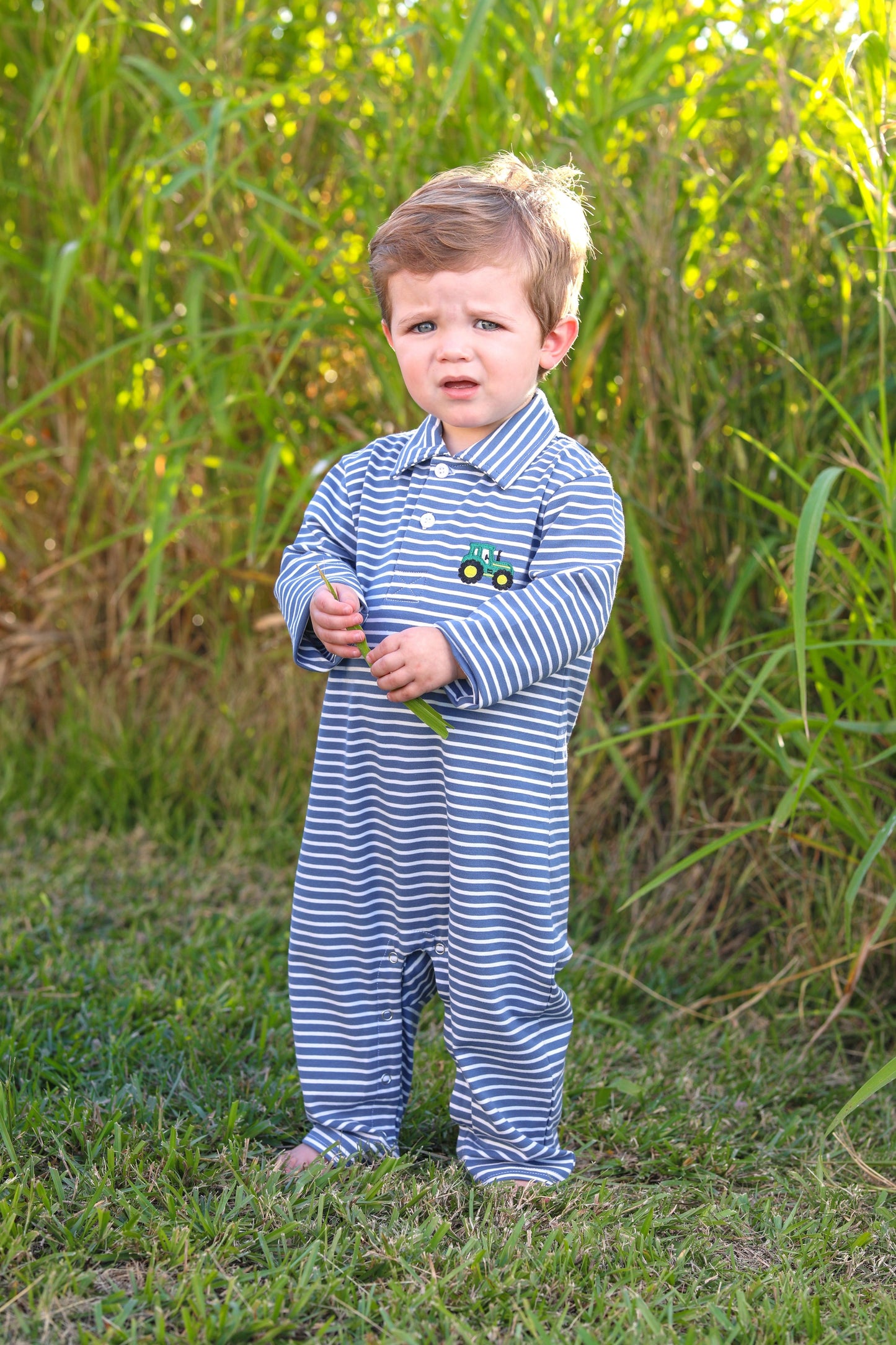 Trotter Street Kids Tractor Polo Romper