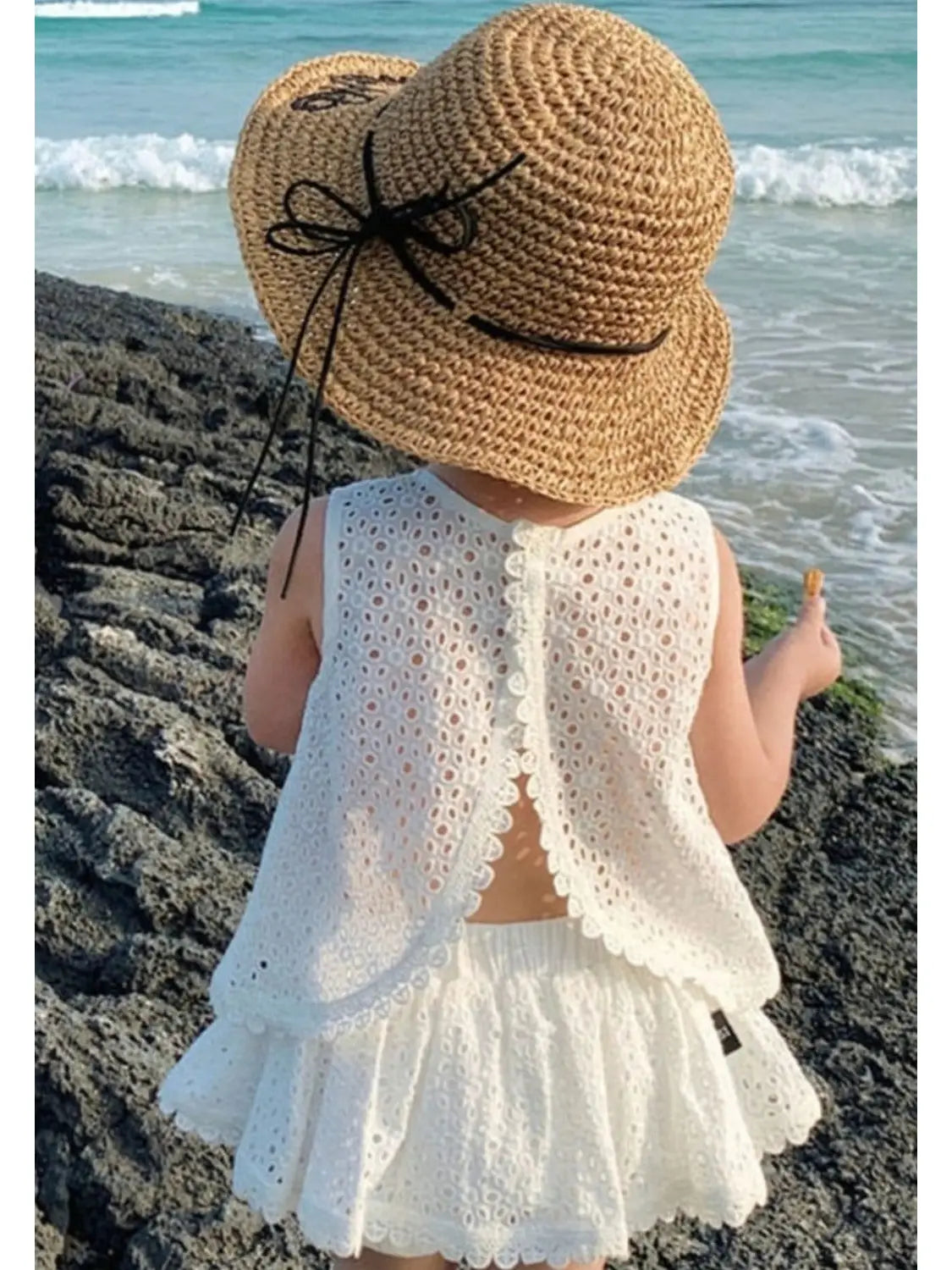 Two Piece Hollow Lace Romper