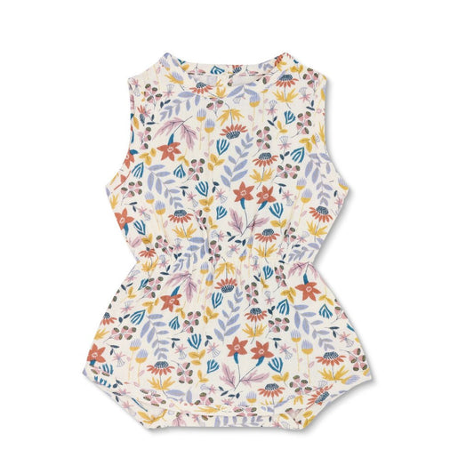 Apple Park Earthtone Floral Muslin Shortall