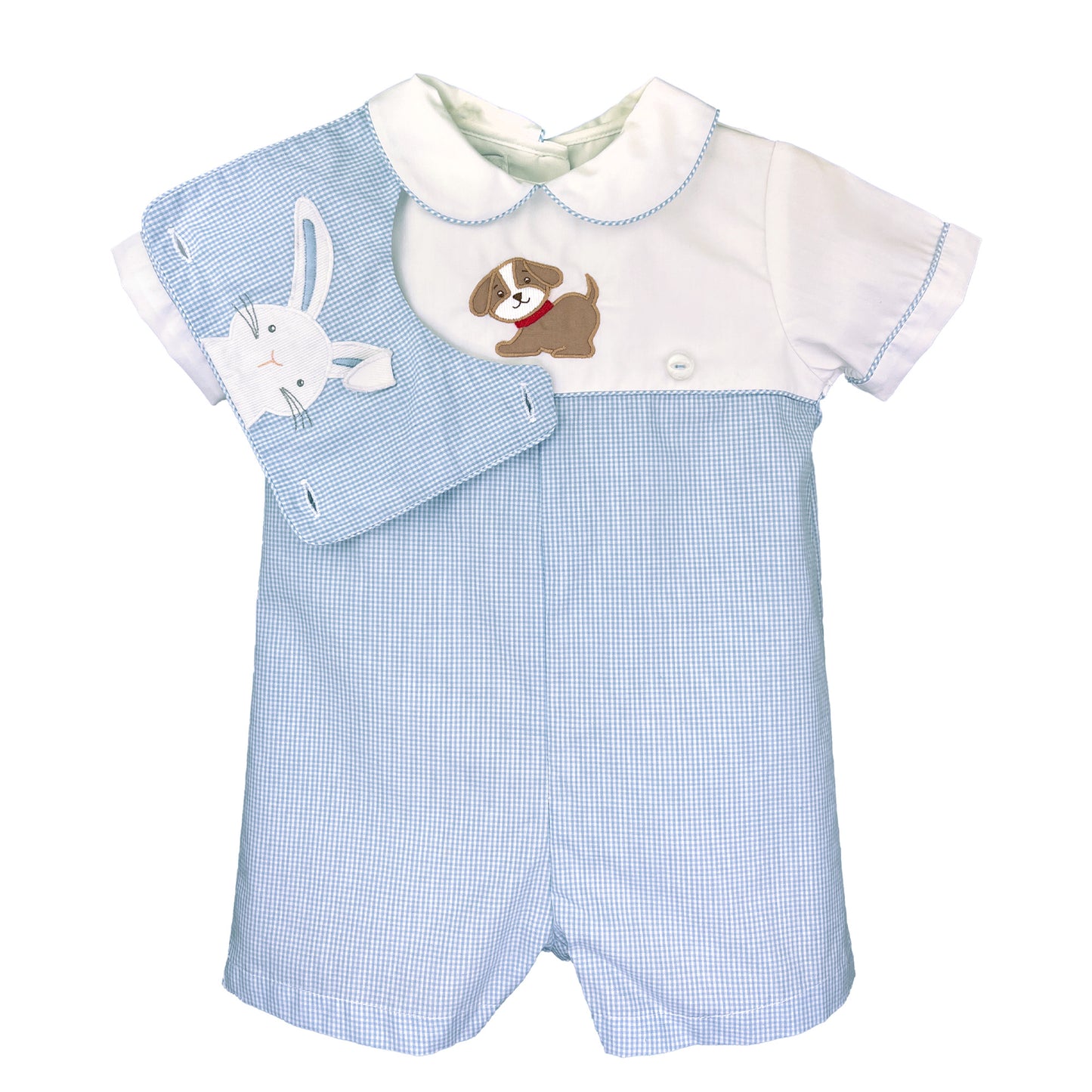 Petit Ami Romper Removable Bib